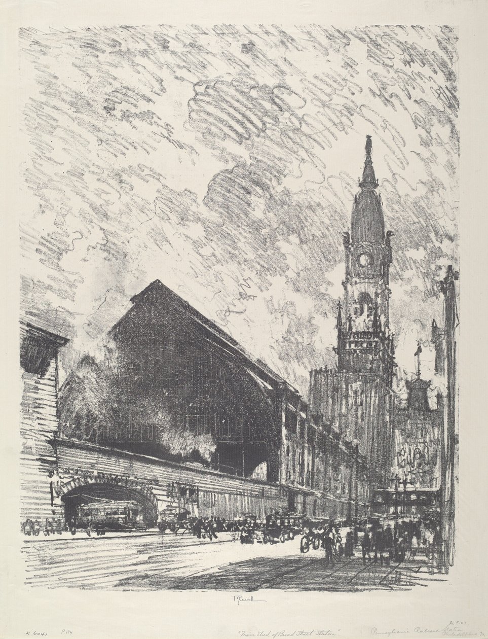 Broad St. Station von Joseph Pennell