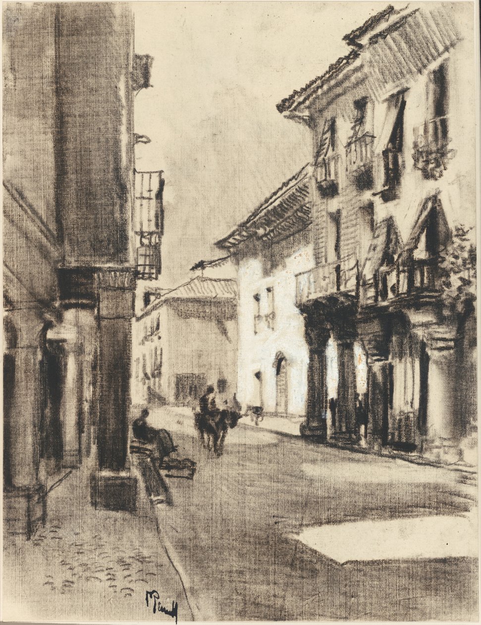 Calle Mayor Alcalá von Joseph Pennell