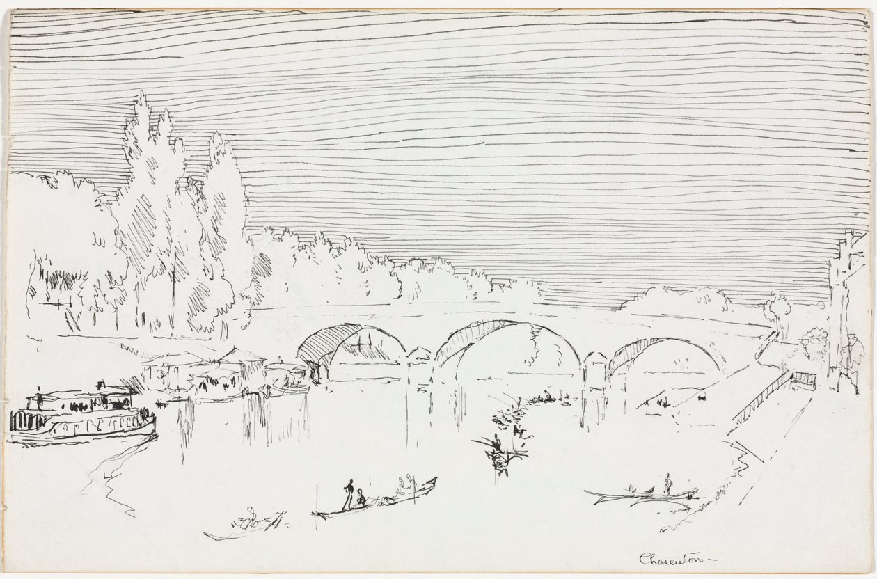 Charenton-le-Pont, ca. 1893 von Joseph Pennell