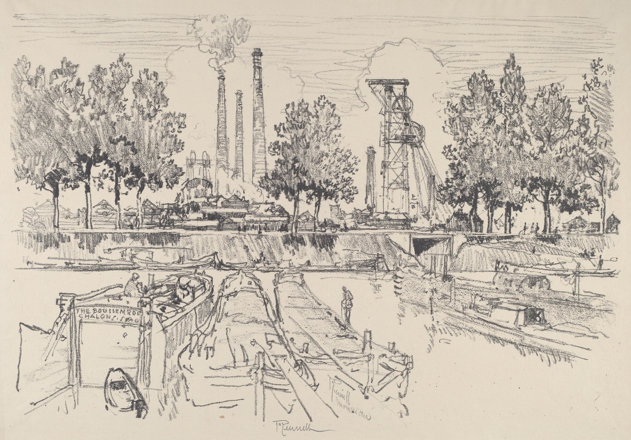 Kohleminen, Monceau, Frankreich, 1911 von Joseph Pennell