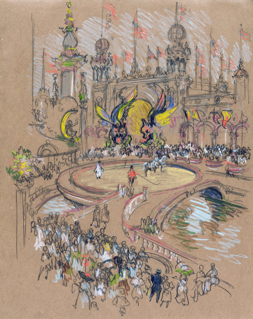 Coney Island von Joseph Pennell