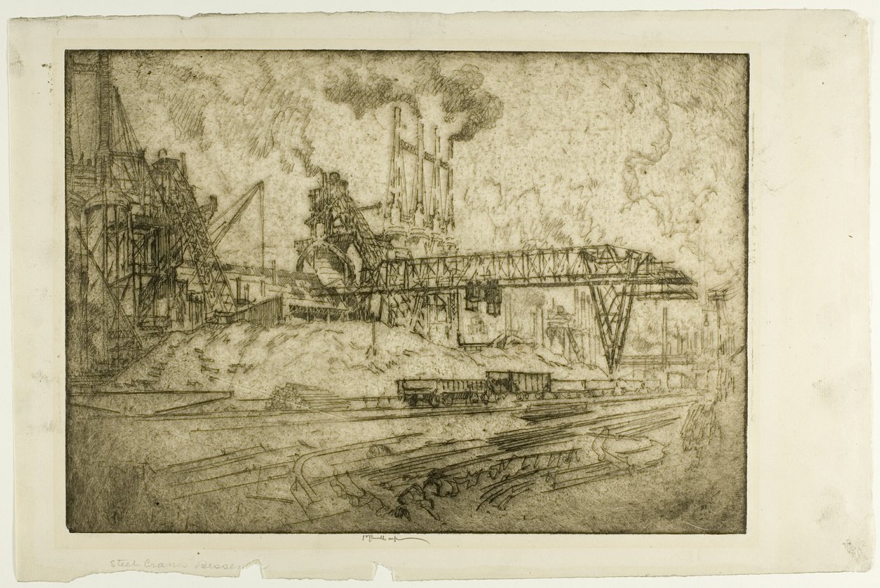 Kräne, Bessemer von Joseph Pennell