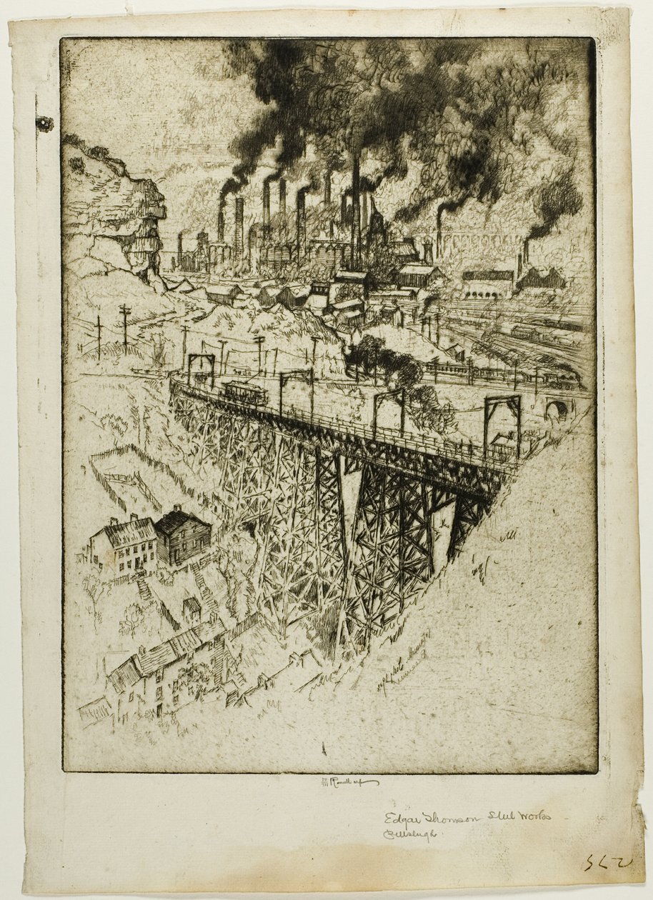 Edgar Thompson Werke, Bessemer von Joseph Pennell