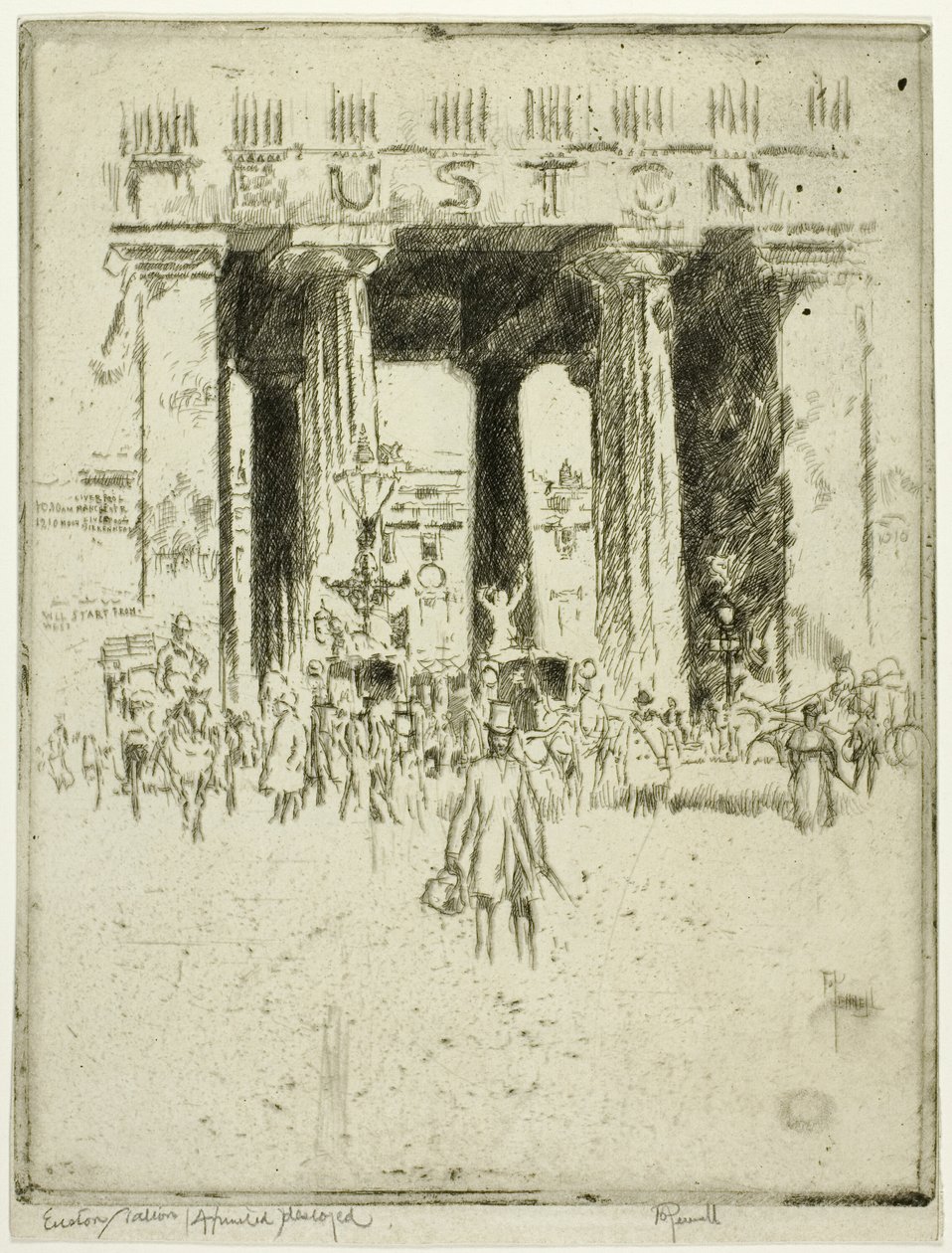 Euston von Joseph Pennell