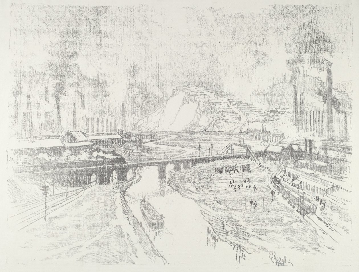 Munitionsstadt von Joseph Pennell