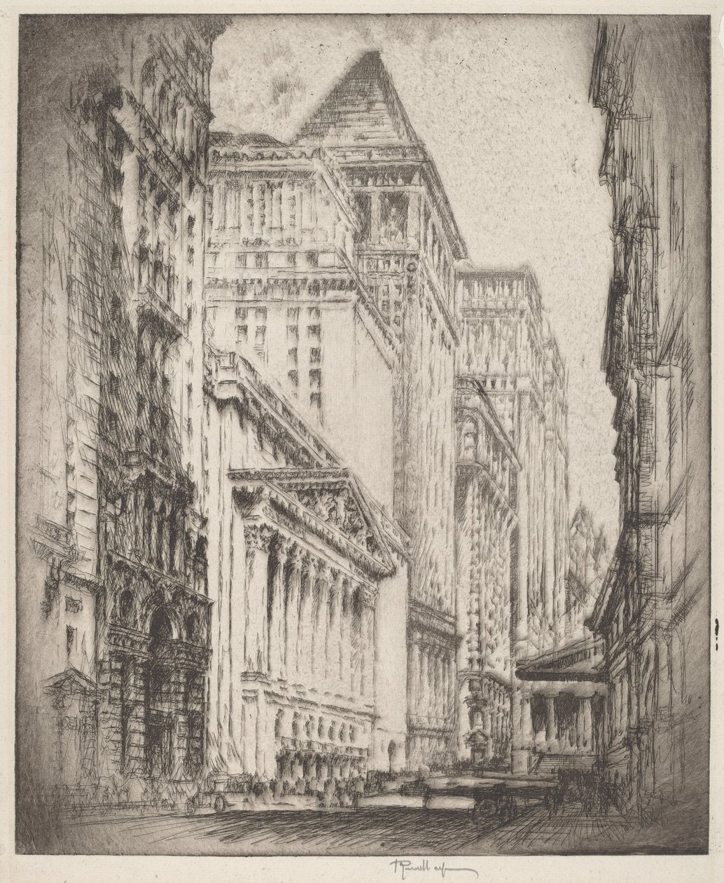 New Yorker Börse von Joseph Pennell