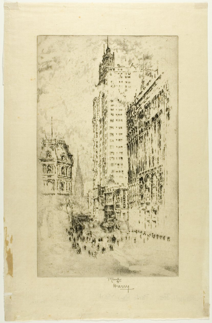Park Row von Joseph Pennell