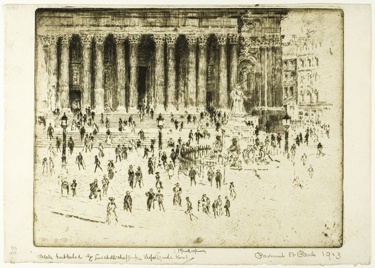 Pflaster von St. Paul von Joseph Pennell