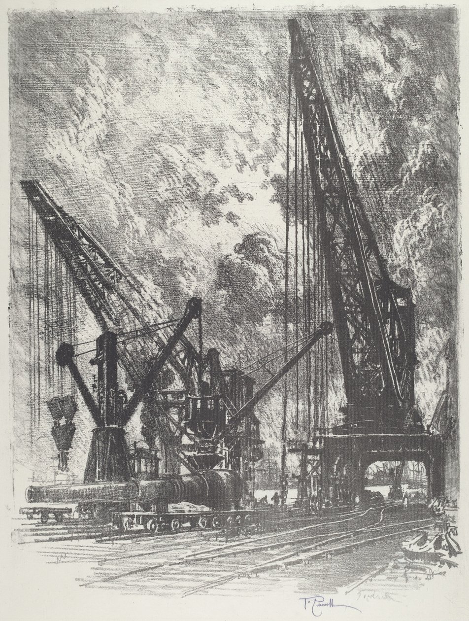 Den großen Kanone wegnehmen von Joseph Pennell