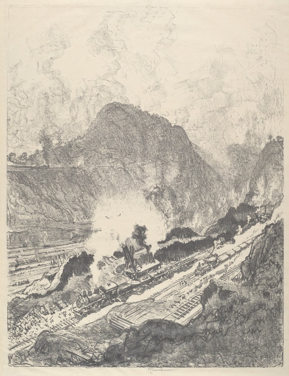 Der Schnitt von Culebra von Joseph Pennell