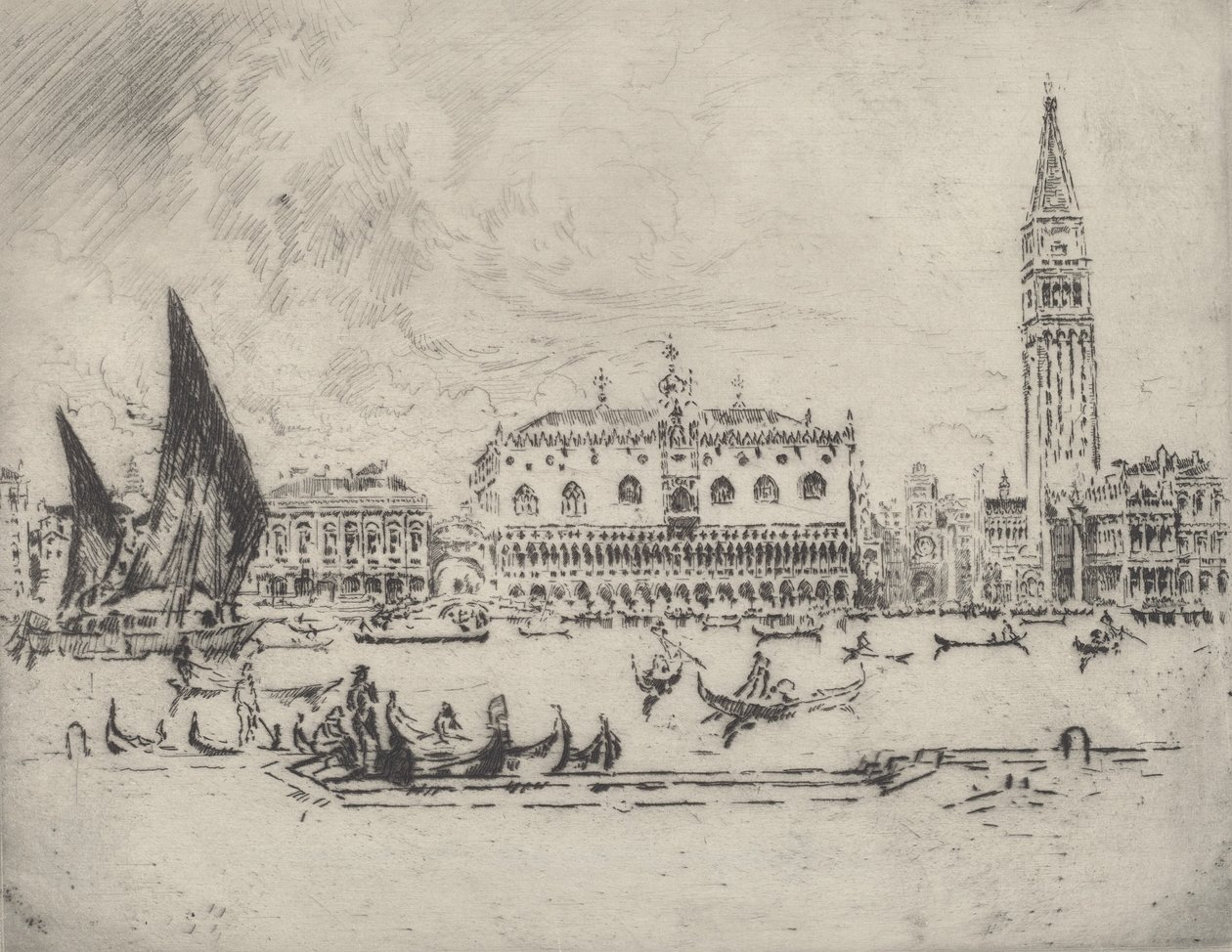 Der Dogenpalast, 1883 von Joseph Pennell