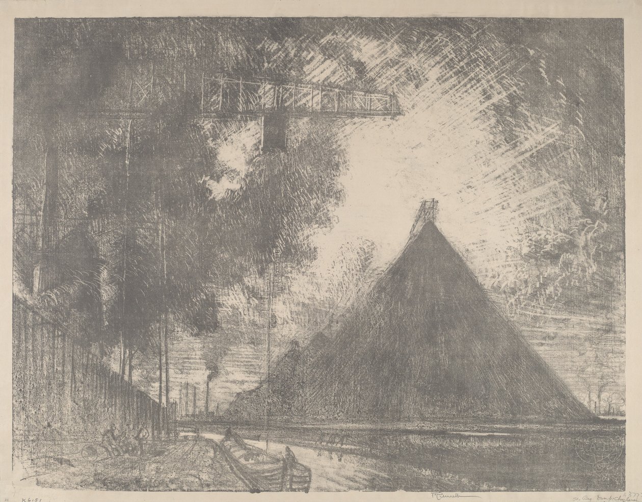 Die Müllhalde, Charleroi von Joseph Pennell