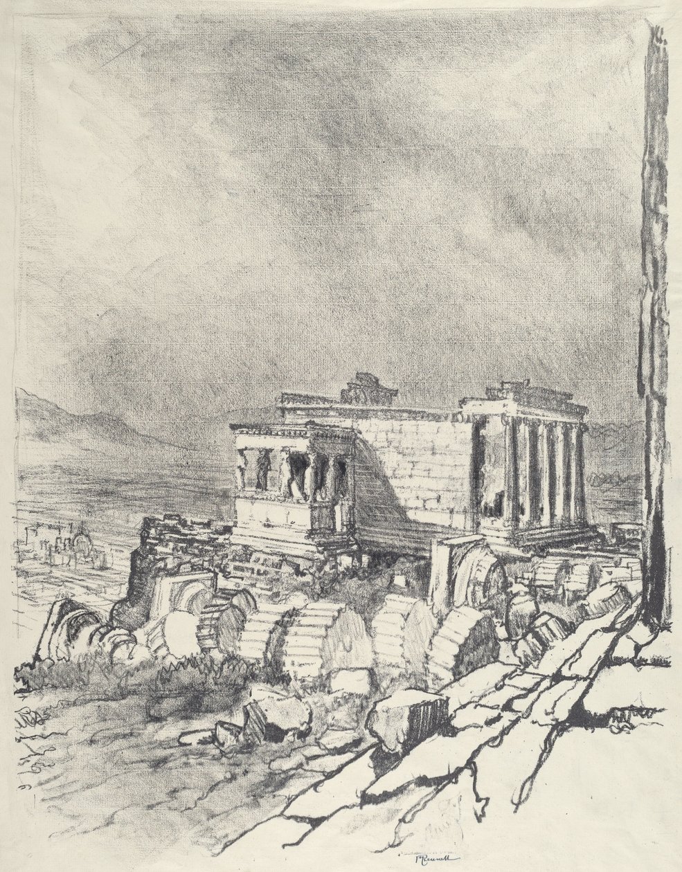 Das Erechtheion von Joseph Pennell