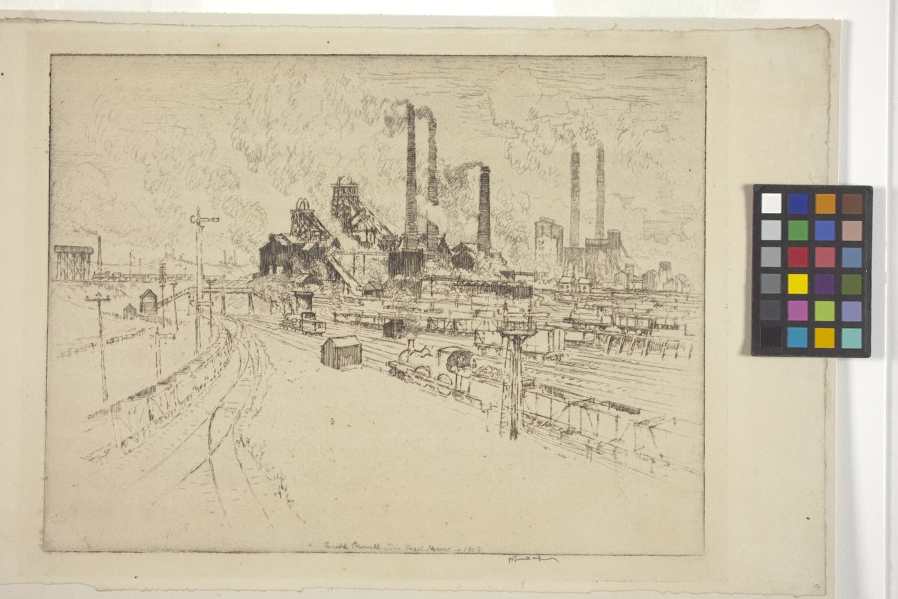 Der Große Main, in der Nähe von Sheffield von Joseph Pennell