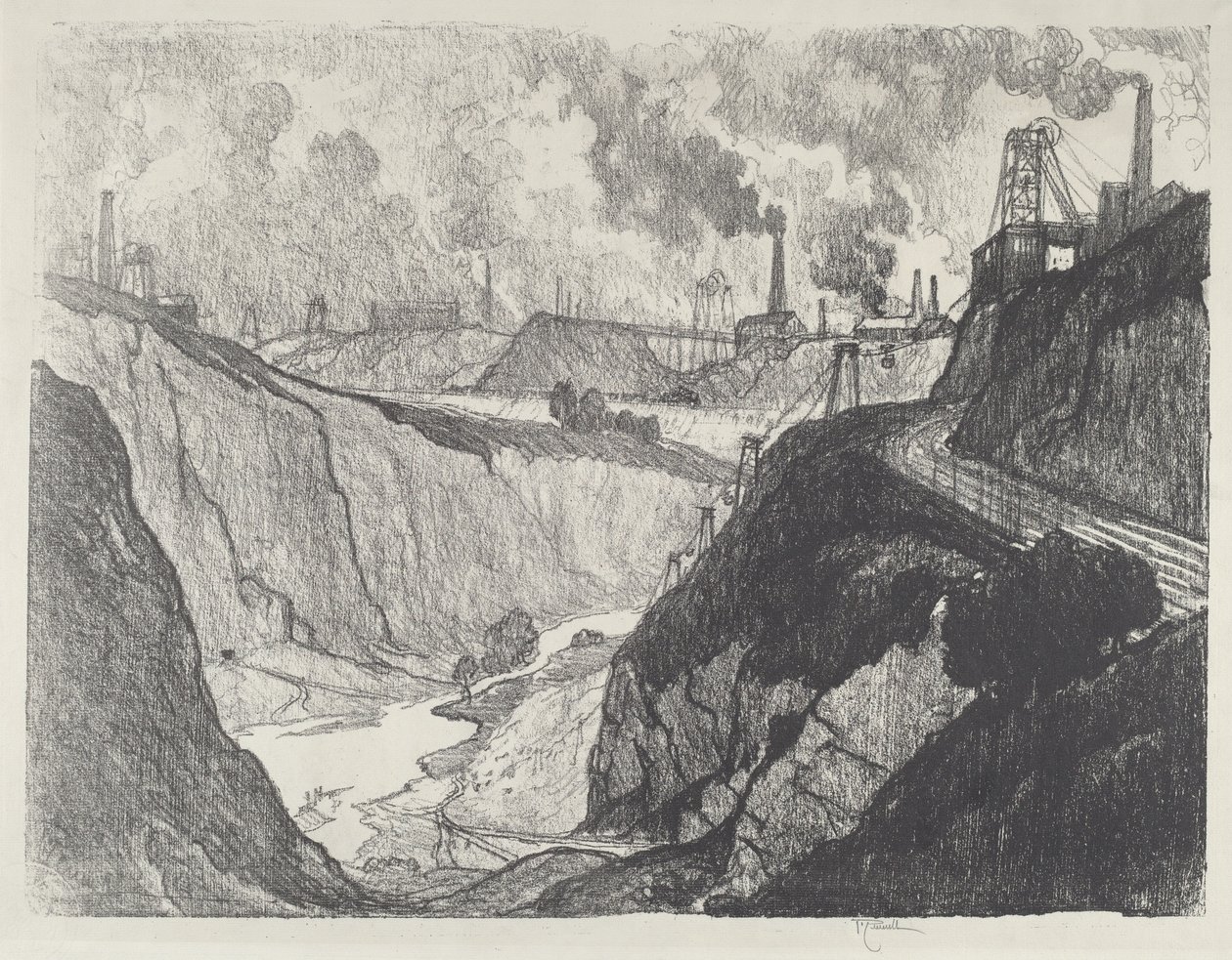 Die Eisenmine von Joseph Pennell