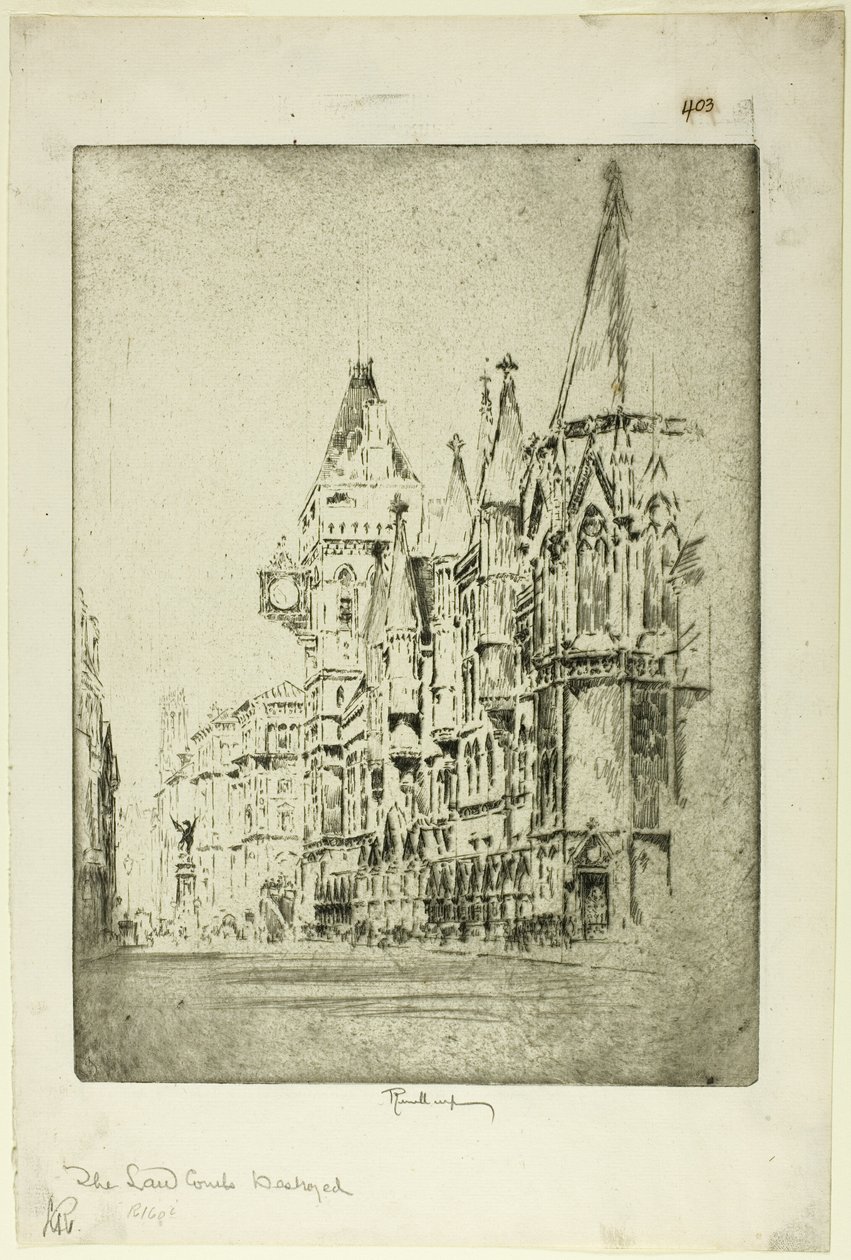 Das Gerichtsgebäude von Joseph Pennell