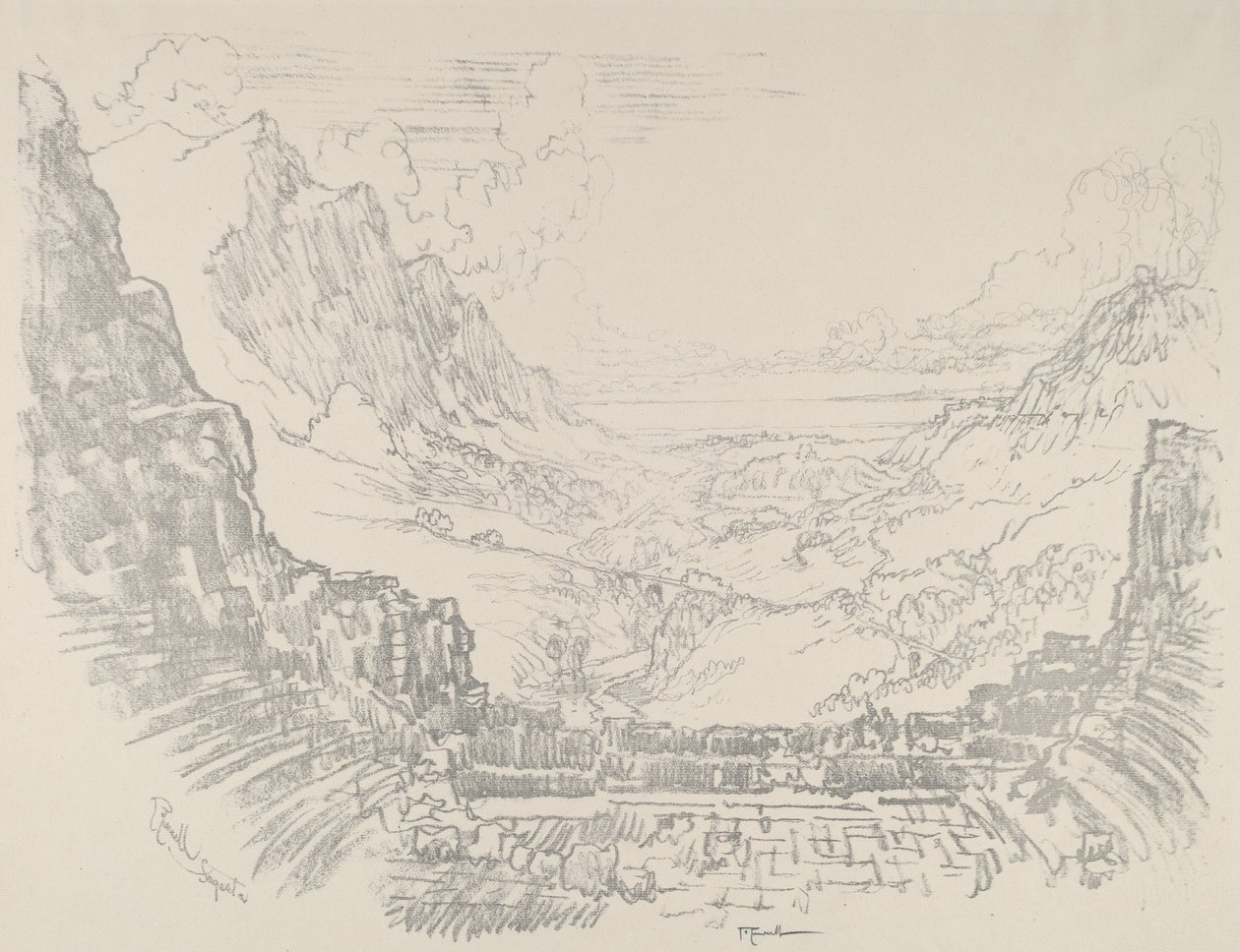 Das Theater, Segesta von Joseph Pennell