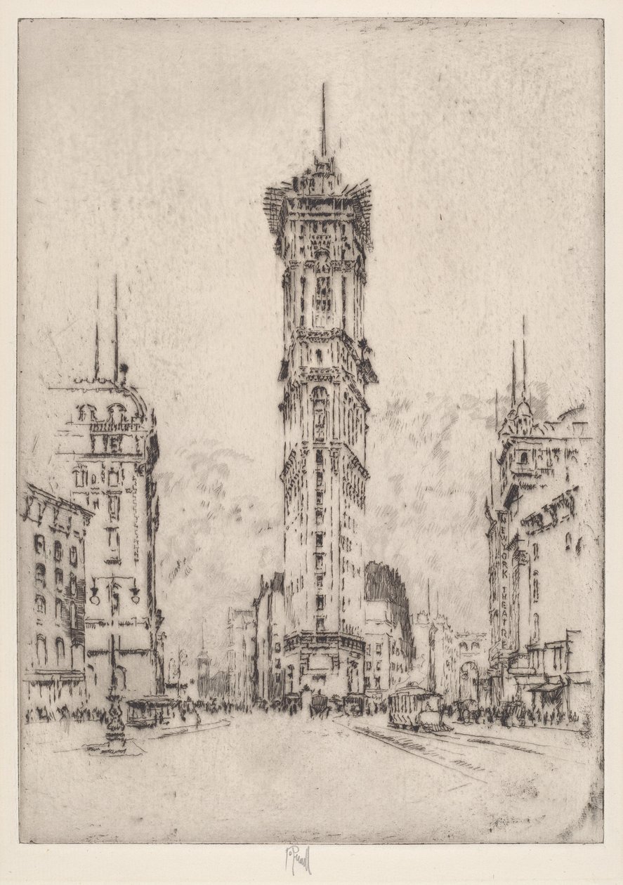 Das Times-Gebäude von Joseph Pennell