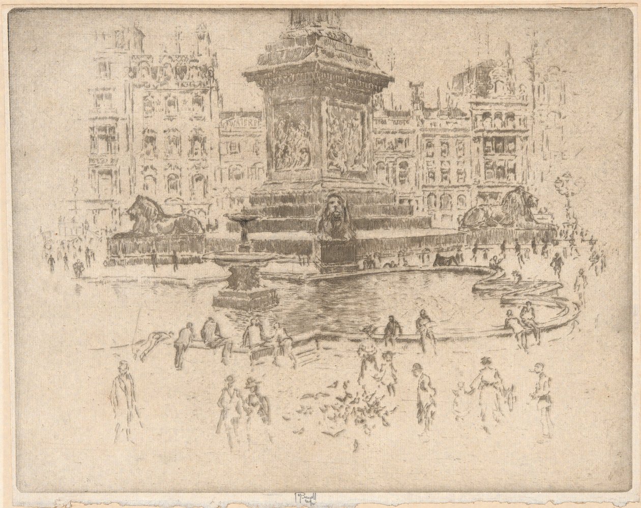 Trafalgar Square von Joseph Pennell