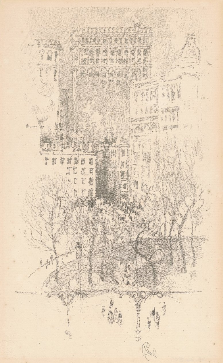 Union Square, 1904 von Joseph Pennell
