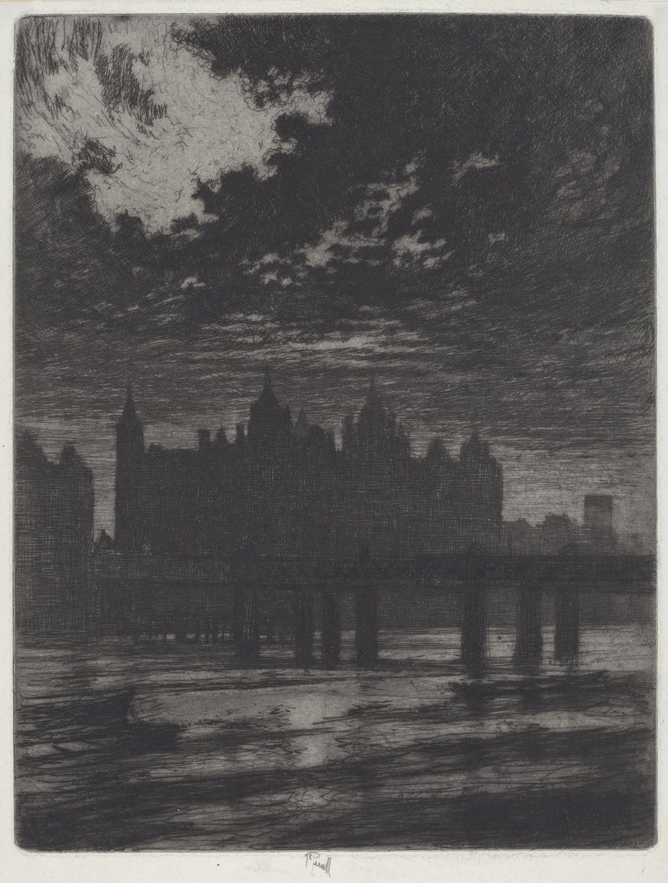 Whitehall Court von Joseph Pennell