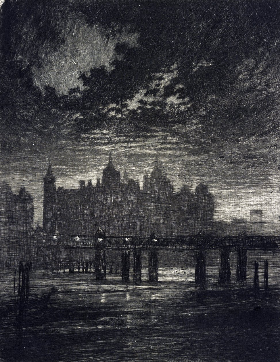 Whitehall Court in London von Joseph Pennell