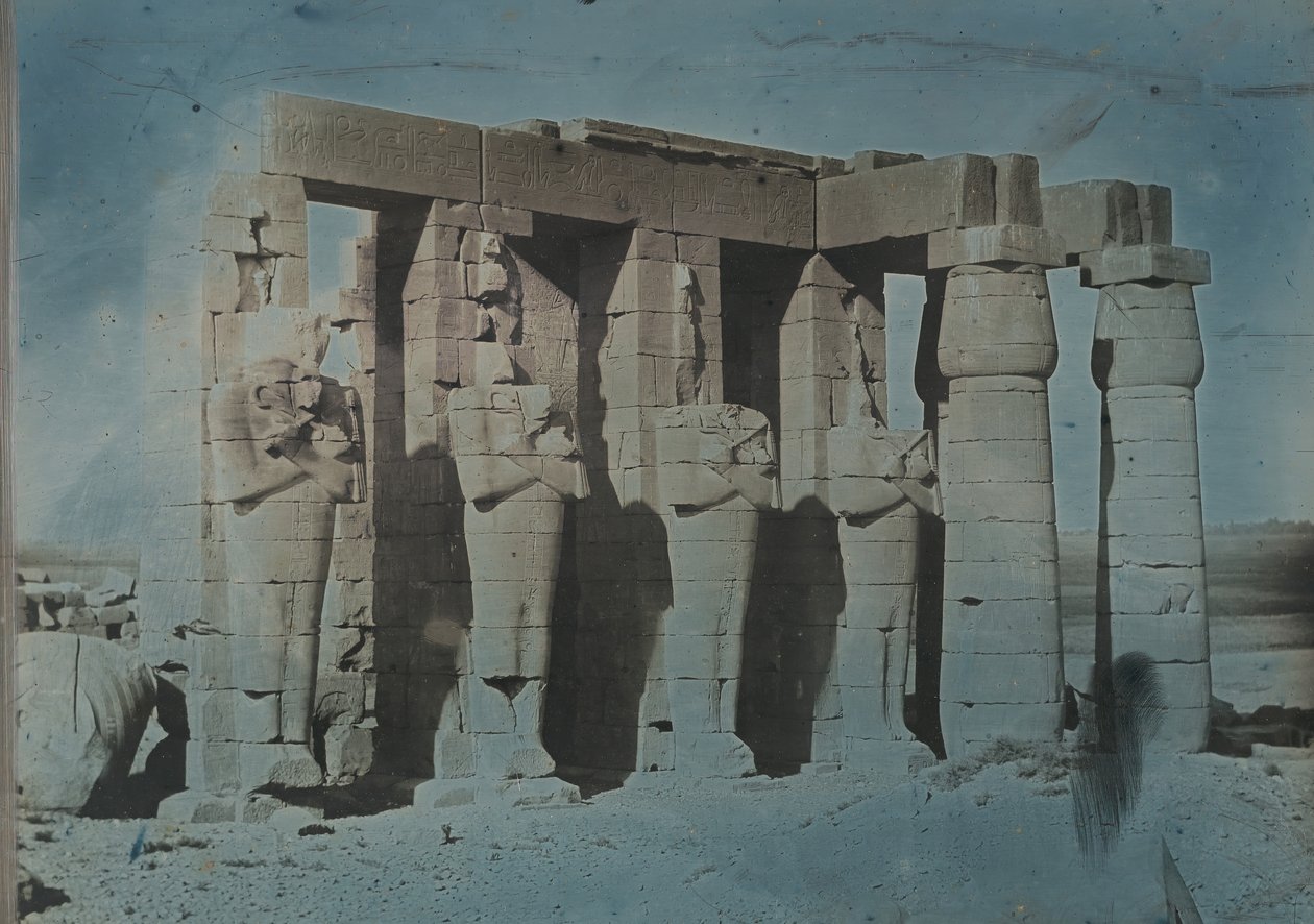 Ramesseum, Theben, 1844 von Joseph Philibert Girault De Prangey