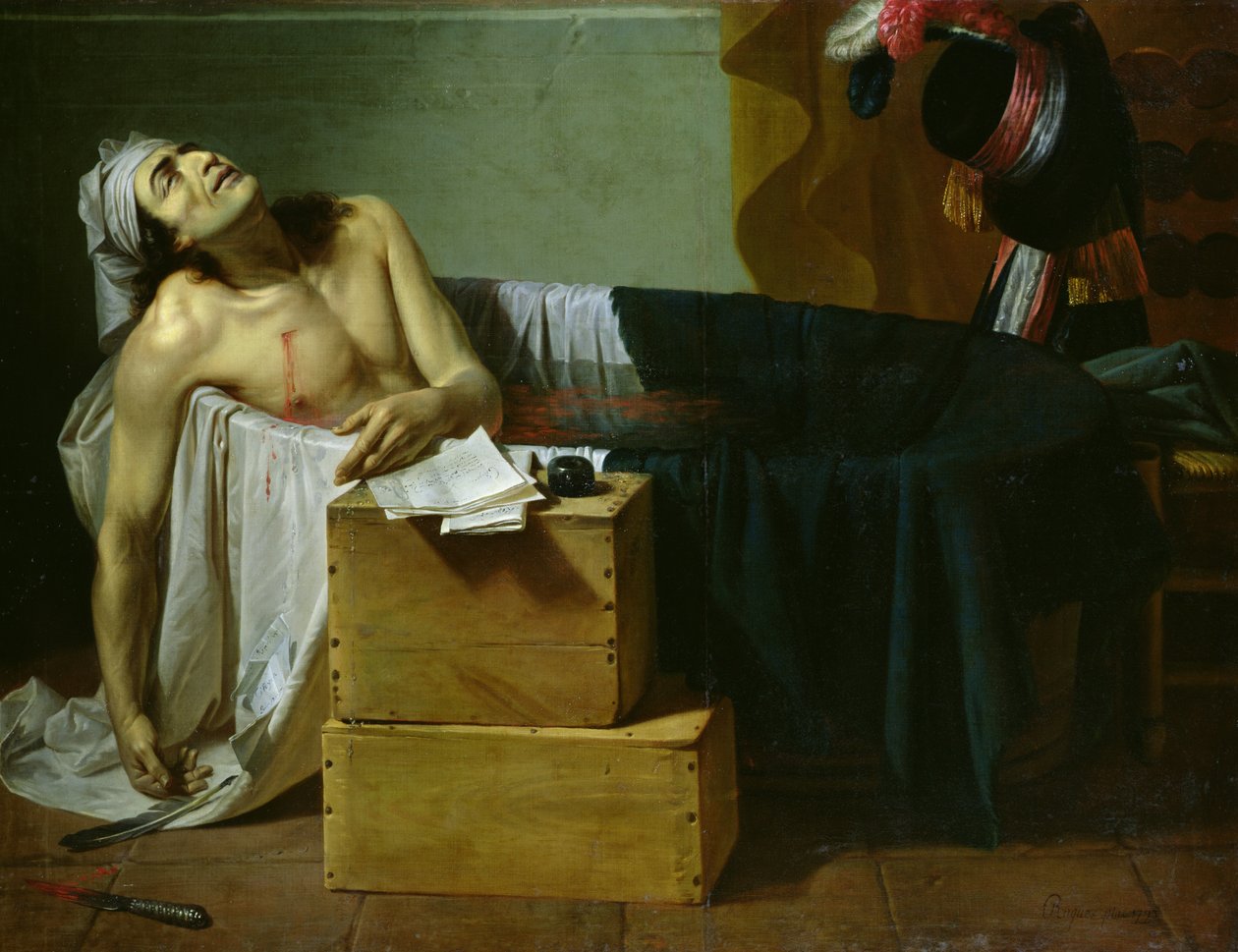 Der Tod von Marat, 1793 von Joseph Roques