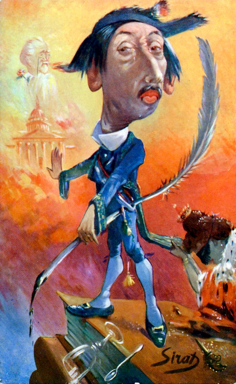 Maurice Barrès - Karikatur von Joseph Sirat