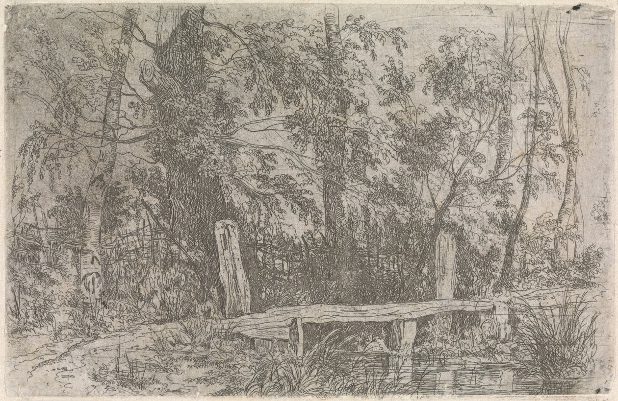 Landschaft mit Brücke von Joseph Stannard