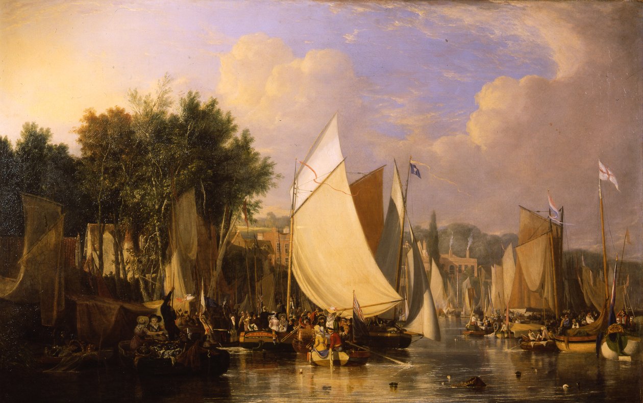 Thorpe Water Frolic - Nachmittag, 1824-5 von Joseph Stannard