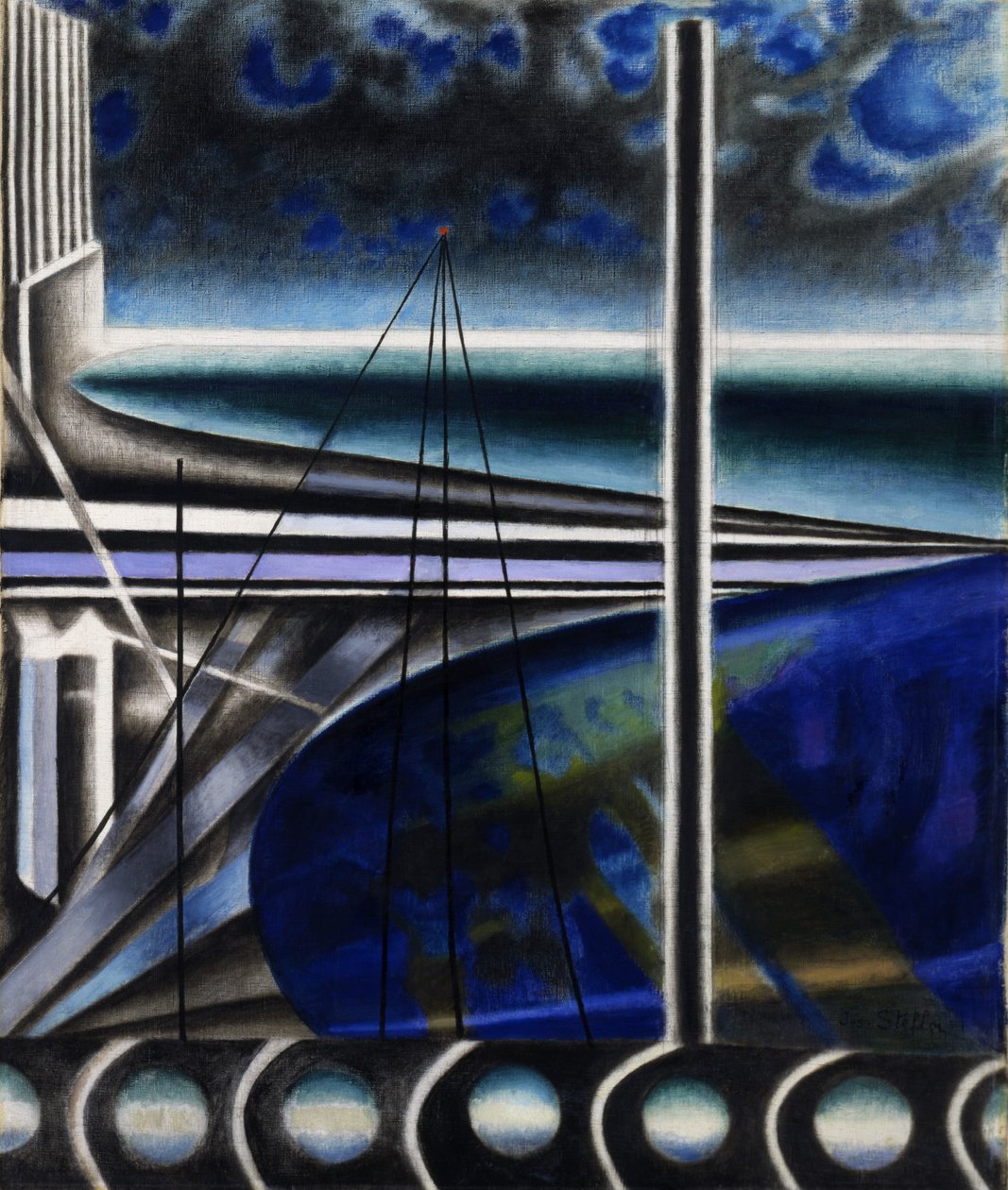 Metropolitaner Hafen von Joseph Stella