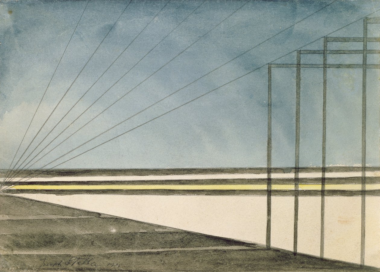 Telegrafenmasten von Joseph Stella
