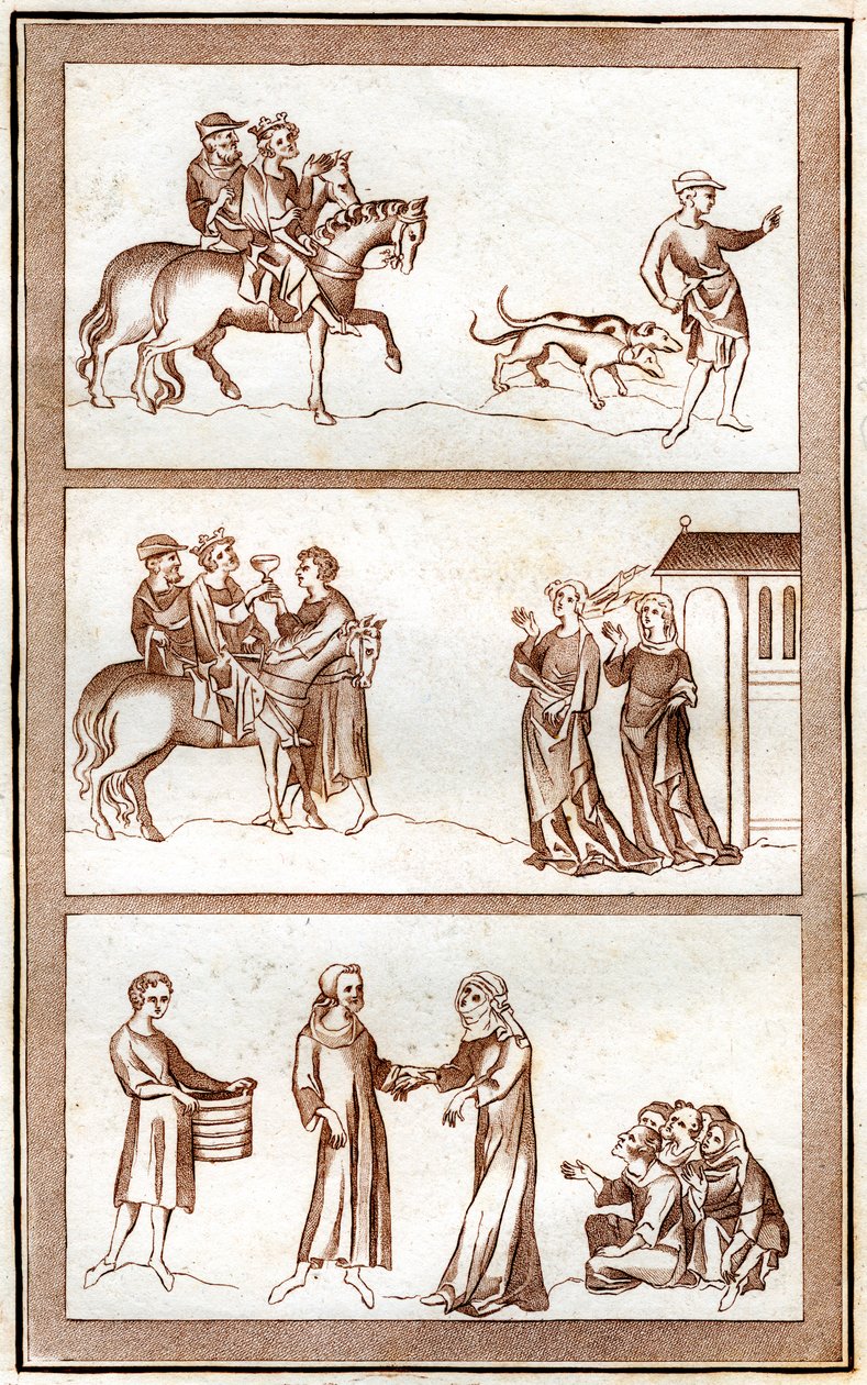 Das Leben von Thomas Becket, 1801 von Joseph Strutt