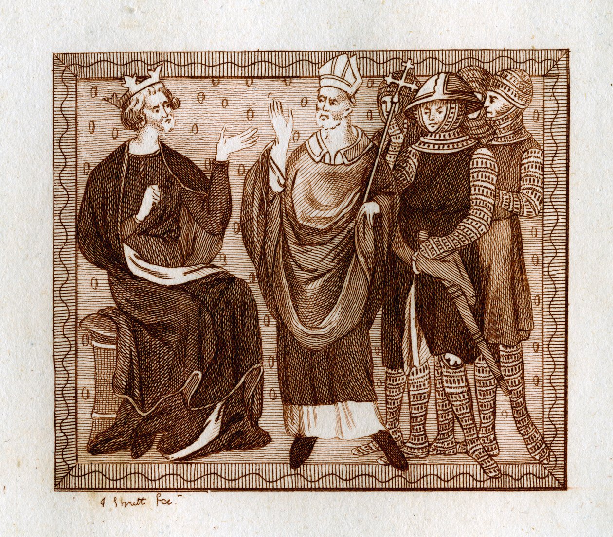 Das Leben von Thomas Becket, 1801 von Joseph Strutt