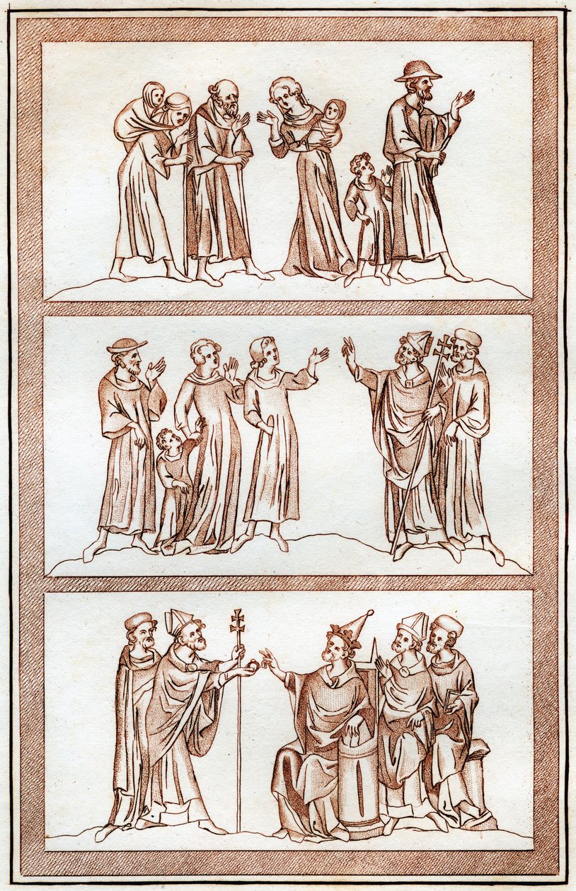 Das Leben von Thomas Becket, 1801 von Joseph Strutt