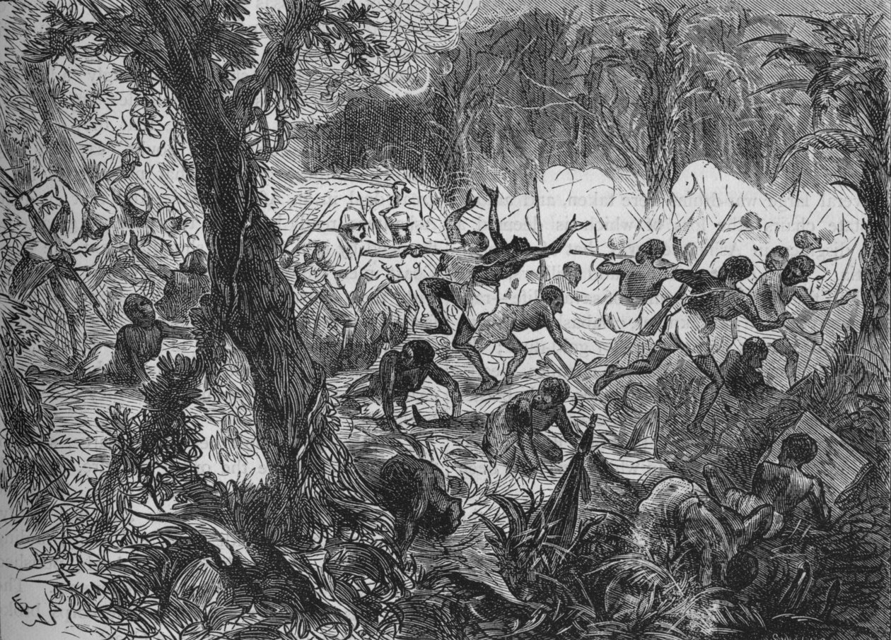 Kampf bei Abracrampa, 1880 von Joseph Swain