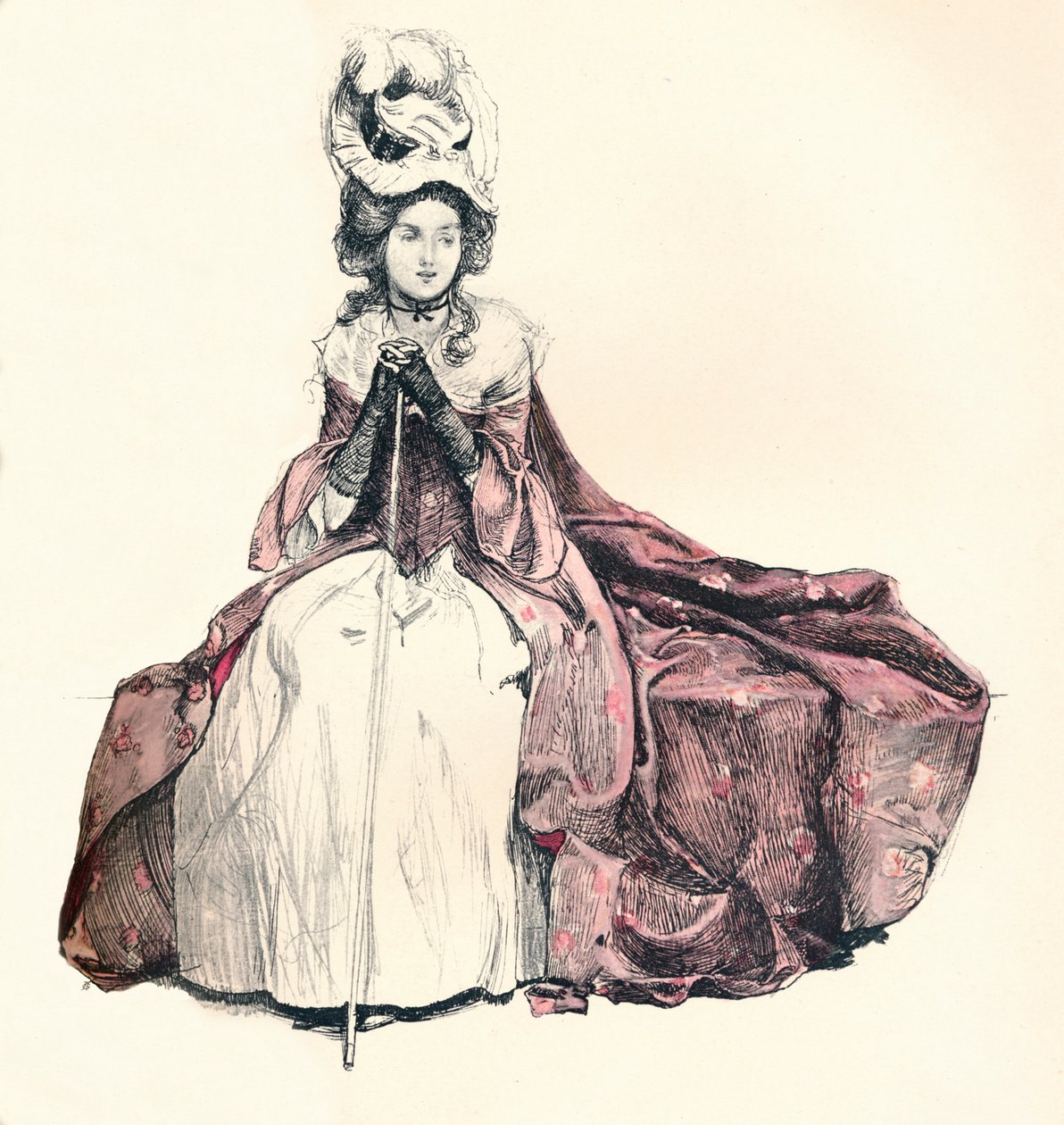 Der Morgenbesuch, um 1900 von Joseph Walter West