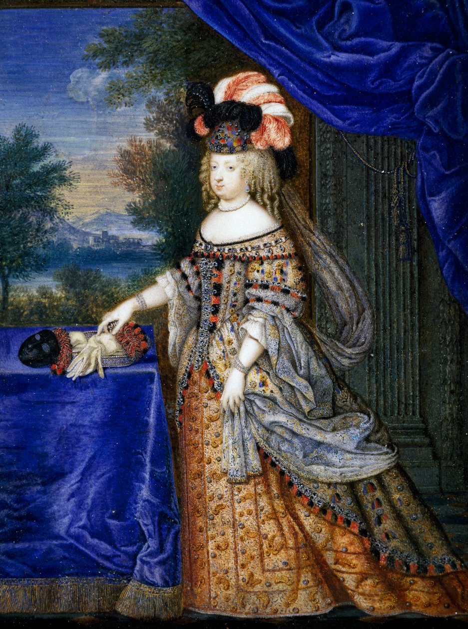 Maria Theresia von Spanien (Tempera auf Papier) von Joseph Werner