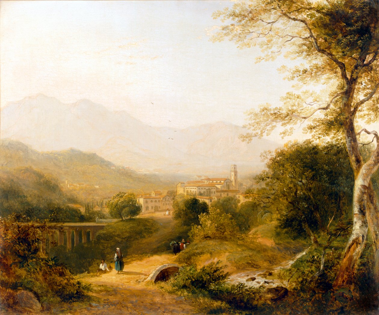 Italienische Landschaft, 1839 von Joseph William Allen