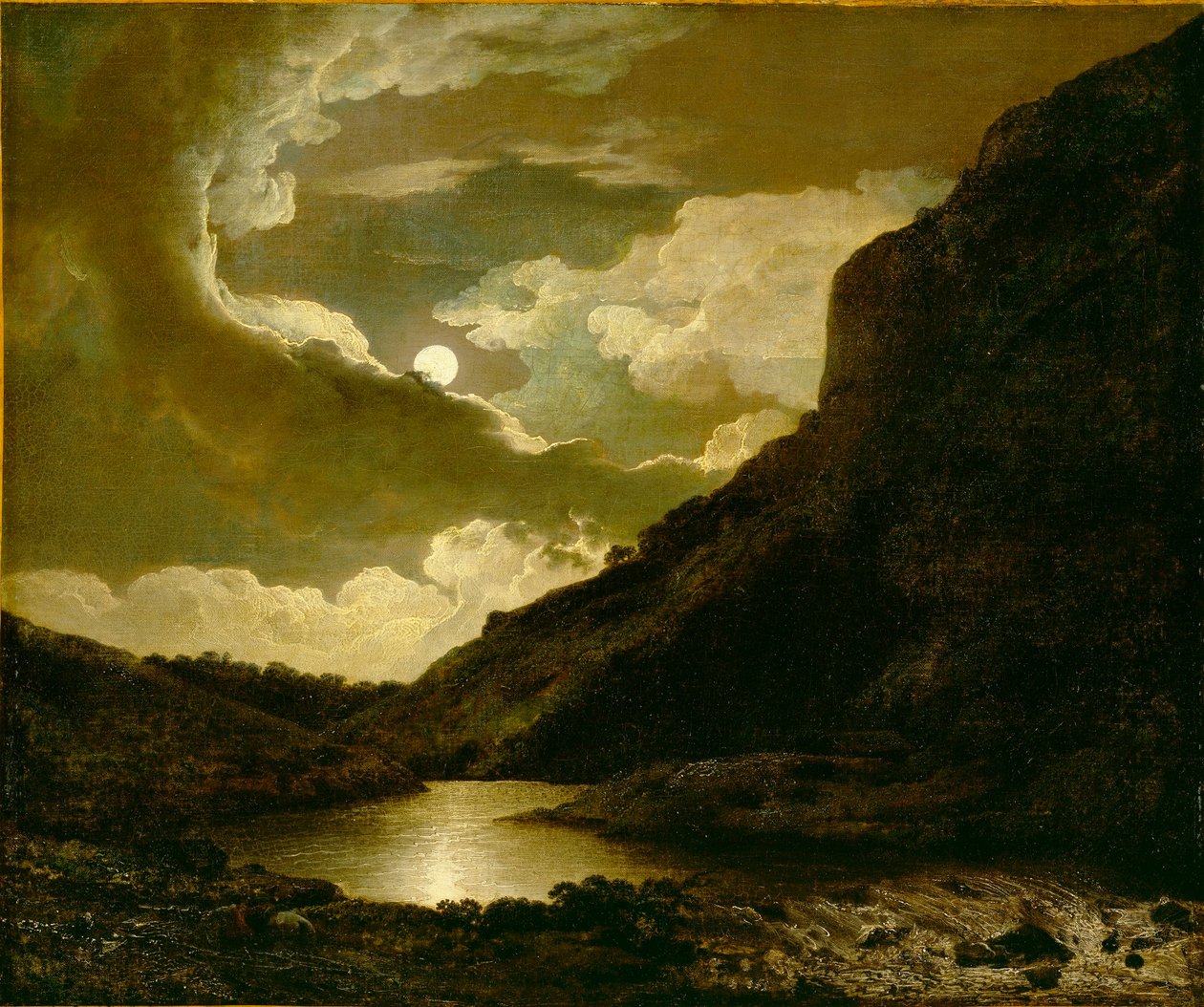 Matlock Tor im Mondlicht von Joseph Wright of Derby
