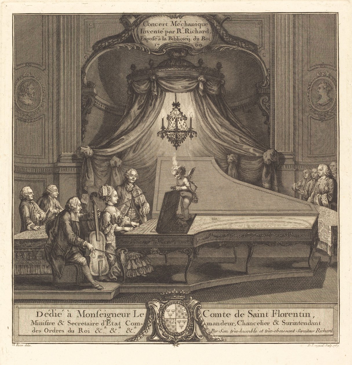 Das mechanische Konzert von Joseph de Longueil after Charles Eisen