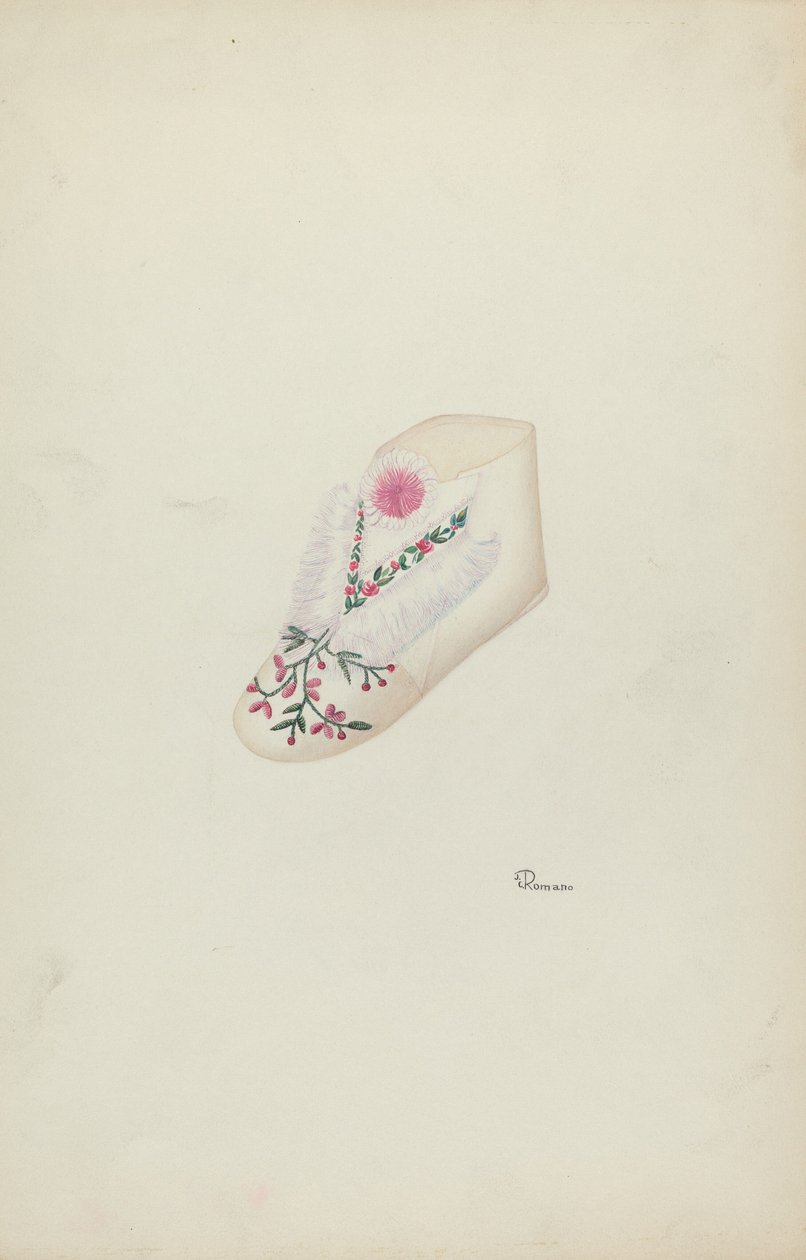 Babyschuh, ca. 1938 von Josephine C. Romano