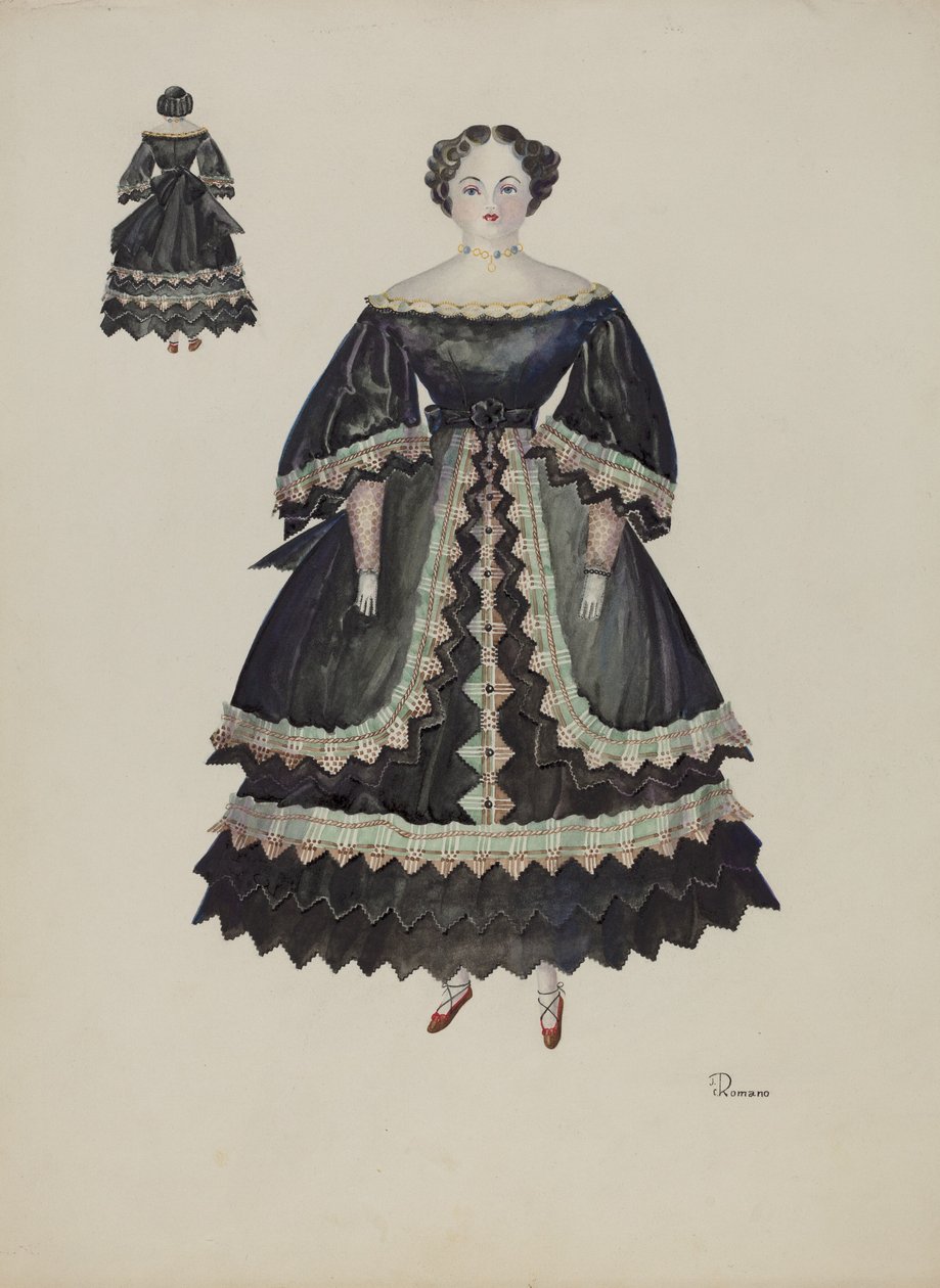 Puppe - Minerva Pratt, ca. 1937 von Josephine C. Romano
