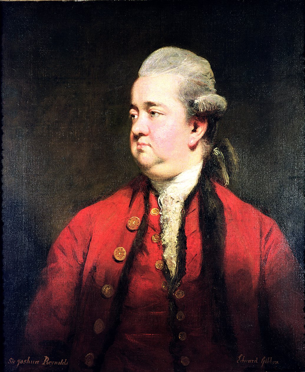 Porträt von Edward Gibbon, um 1779 von Joshua Reynolds