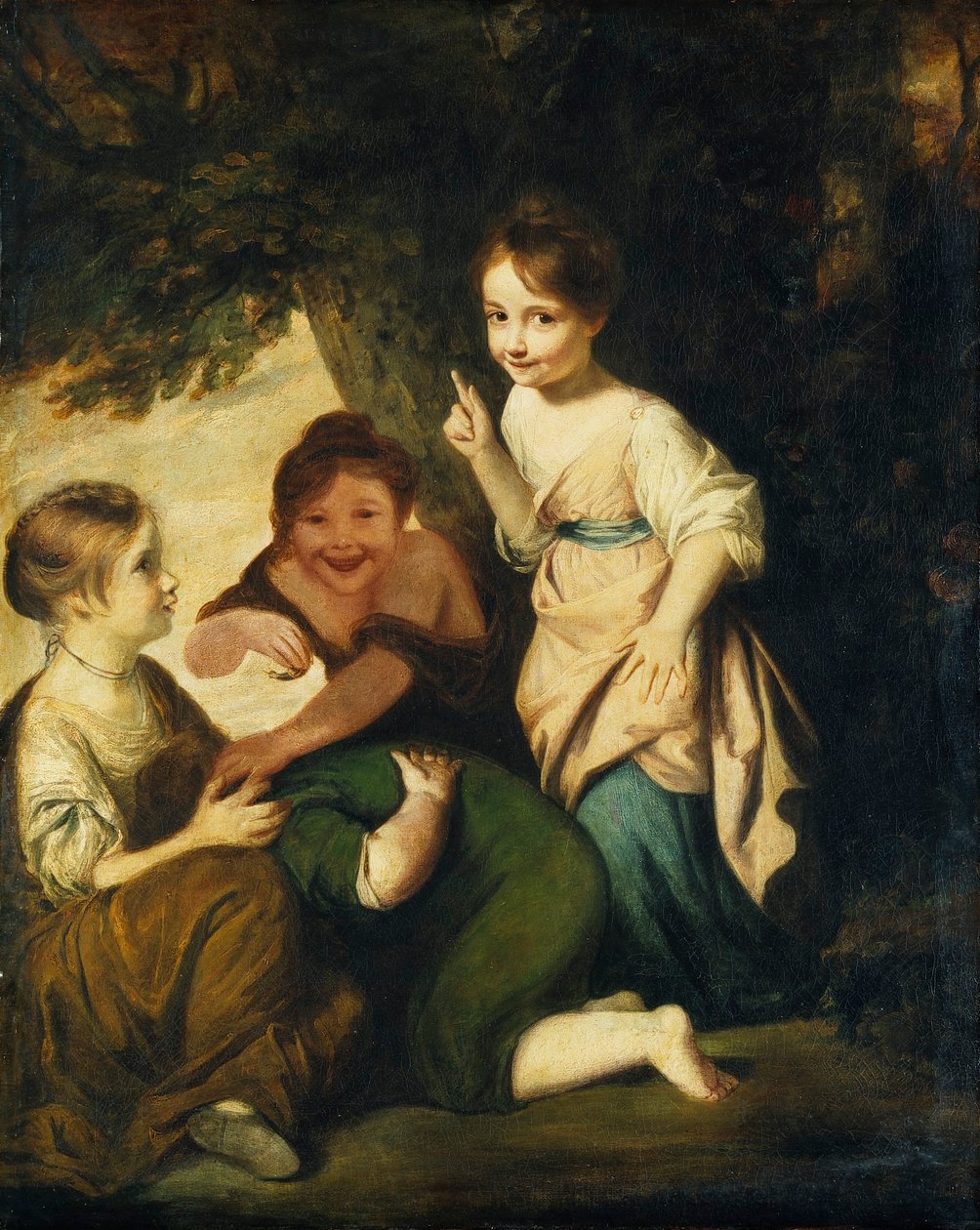 Weinende Pfänder von Joshua Reynolds