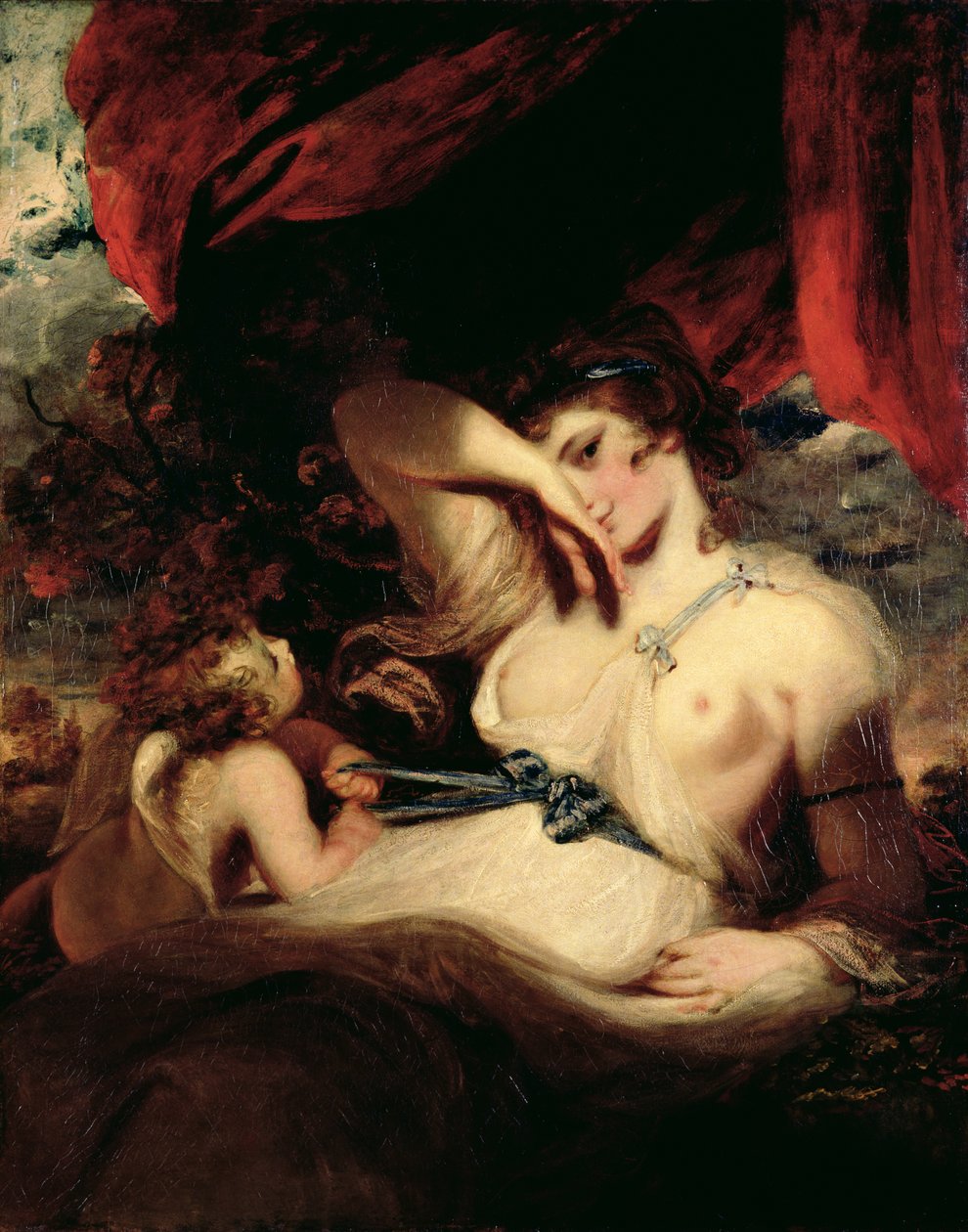 Amor löst den Gürtel der Venus von Joshua Reynolds