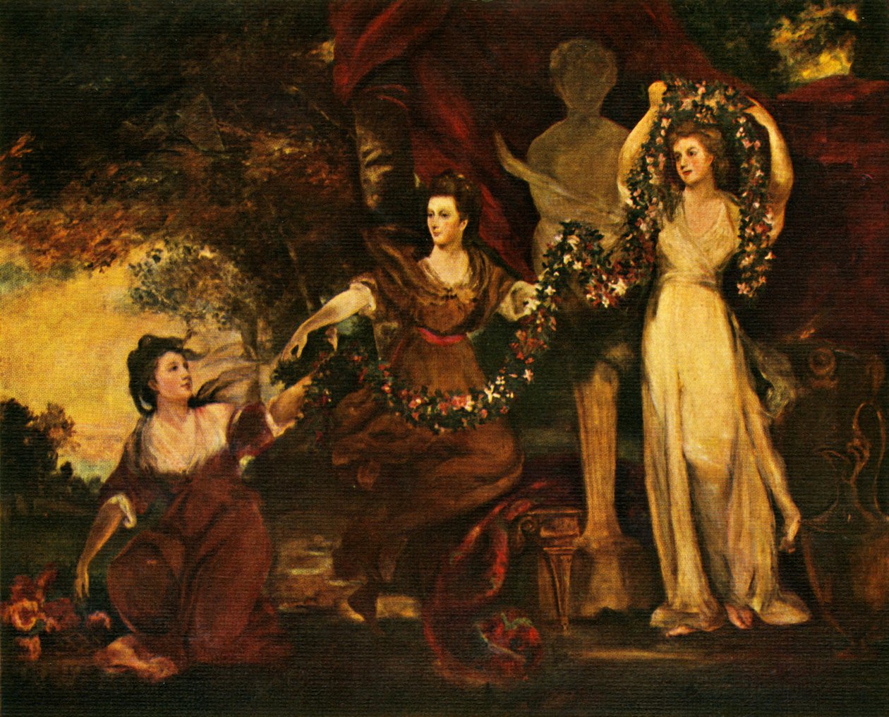 Die drei Grazien, 1773, um 1912 von Joshua Reynolds