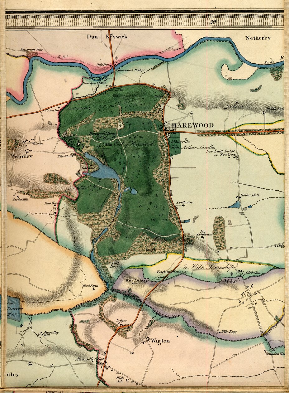 A4, Harewood, Alwoodley Hall, Wigton & Wike von Joshua Thorp