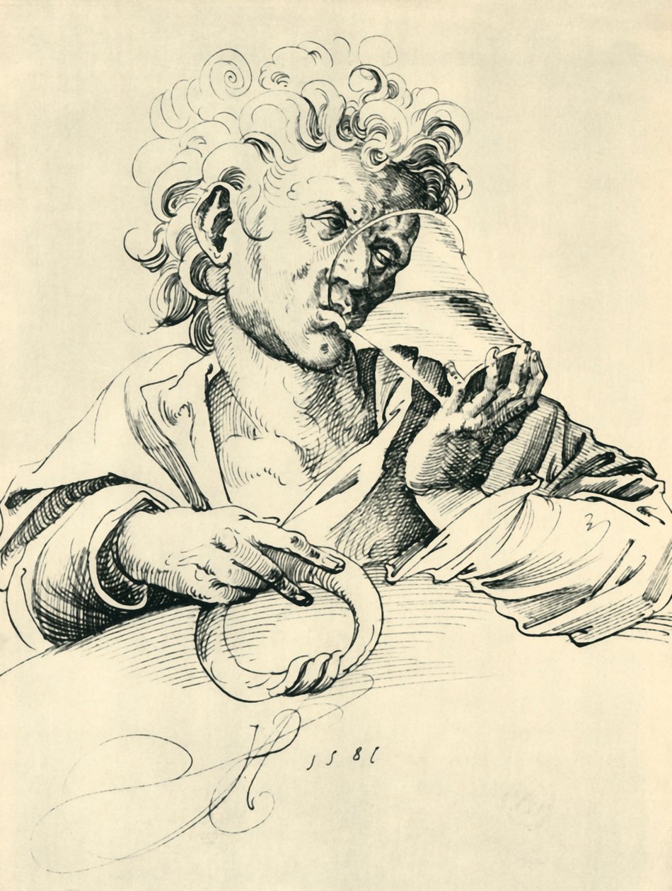 Trinker, 1581, 1943 von Jost Amman